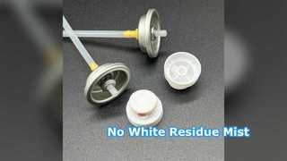 صمام الشامبو الجاف: لا يوجد رذاذ ناعم متبقي