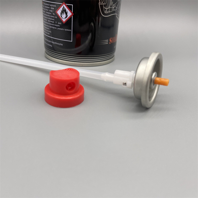 شراء 360 Degree Direction Aerosol Valves With Actuator for lubricant Aerosol Tin Cans التصنيع عبر الإنترنت