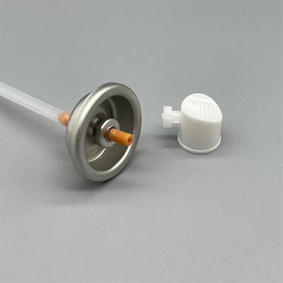 صمام طلاء الأيروسول الذكري مقاس 1 بوصة لعلب الرش الخضراء المعدنية